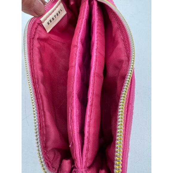 Kestrel Womens Quilted Leather Zip Wallet  Purse Chic Summer Party Formal Date - Picture 4 of 12